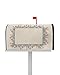 Magnetic Mailbox Cover Tulip Lavender Flowers Floral Beige Standard Size Removable Post Letter Box Cover Waterproof Garden Yard Outdoor Decoration