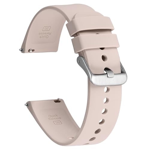 Correas de reloj de silicona Ayadoo con pasadores de liberación rápida de 18mm a 22mm
