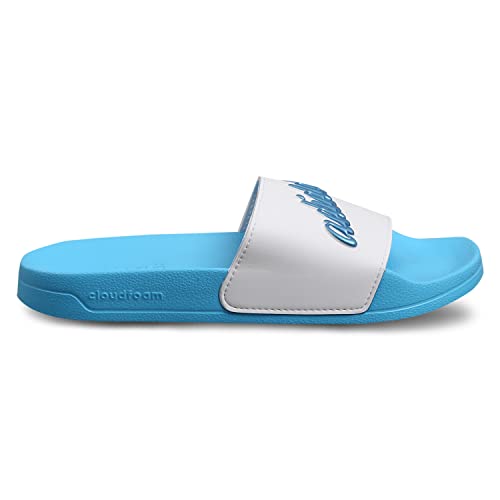 Image of adidas Women ADILETTE SHOWER Synthetic Swim Slide FTWWHT /GOLDMT /BOGOLD | LUT50