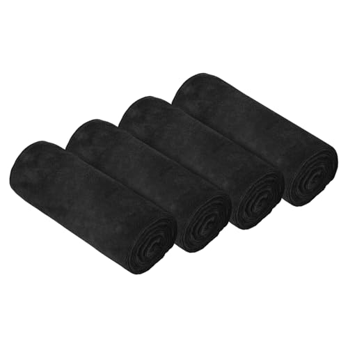 HAGOT 4 Pack Asciugamano Sportivo in Microfibra, Super Assorbente e Traspirante, Leggero, ad Asciugatura Rapida, per Yoga, Campeggio, Palestra, Fitness, 75 cm x 35 cm