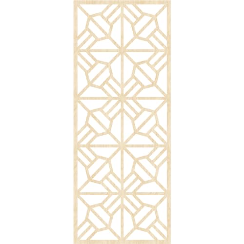 Image of 21 3 /8 inchW x 54 3 /8 inchH x 1 /4 inchT Auburn Decorative Fretwork Wood Wall Panels, Birch