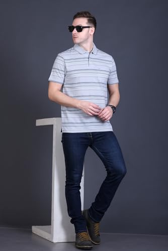 Image of GODFREY Half Cotton Polo T Shirt for Man with Pocket - Regular Fit Mens Collar Tshirt