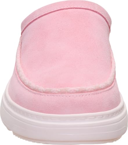 Image of HEYDUDE Women's Remi Toastee Suede Clog Slip On Shoe | Lightweight Easy On Sherpa Lined | Durable Grip Outsole