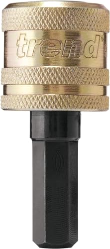 Trend Snappy Quick Chuck, 3/8 Inch Hex Shank, Efficient Interchangeable Accessory System, SNAP/QC, Silver, 33.0 mm*150.0 mm*82.0 mm