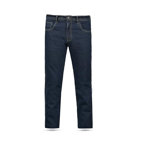 Pantalon de motard en denim pour homme avec protections homologuées de moto Leatherick