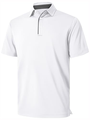 NIASHOT Men’s Polo Shirt Short Sleeve Golf Sports Casual Tee