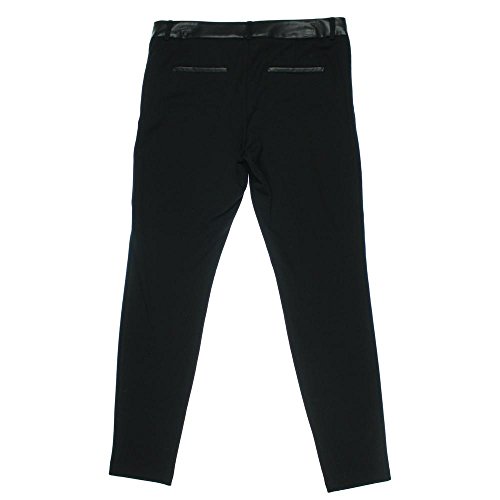 I-N-C Womens Ruffle-Back Casual Trouser Pants, Black, Petite, 0P2