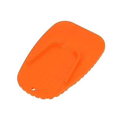 Motoforti 4 Stück Motorrad Seitenständer Platte Motorradständer Stützplatte Ständer Pad Universal Verlängerungspad Orange