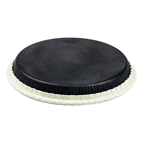 Remo Conga Drumhead, Tucked, 12.5', SKYNDEEP,'Black Calfskin' Graphic