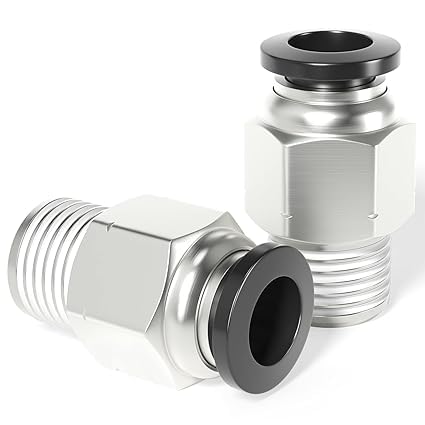 Pneumatic Male Straight 1/4 Inch Tube OD x 1/8 Inch NPT Thread Push to Connect Fittings PC-1/4-N1(Pack of 10)-image-7