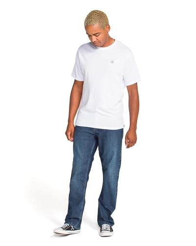 Image of Volcom Men's Solver Stretch Denim Jeans-Modern Fit Pant