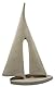 Generisch Design Segelboot 28 x 20 x 5 cm Segelschiff Maritim Steinguss Deko GTT J263