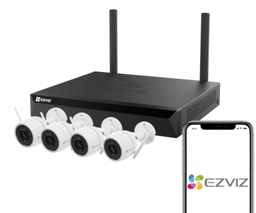 Kit videosorveglianza NVR IP Wi-Fi 8 canali + 4 videocamere IP Wi-Fi 4MP – Ezviz HKX5SH3CP