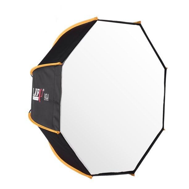 Image of FND Life of Photo New Compact Quick-Folding Professional Foldable Softbox Diffusers with Grid for Photography Studio Photography Flat-Pack Design Compatible with Bowens Mount (60 CM)