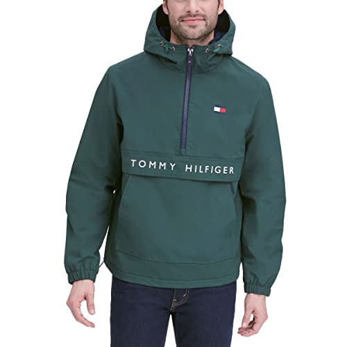 Image of Tommy Hilfiger Adaptive Men's Performance Fleece Lined Hooded Popover Jacket
