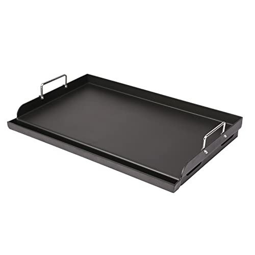 Comparison: Best Griddle For Bbq 5 Utheer 25" x 16" Pre-Seasoned Nonstick Cast Iron Griddle for Gas & Charcoal Grills – Universal Flat Top with Grease Groove, Reinforced Ridges & High Sidewalls, Great for Parties, Camping & Tailgating
