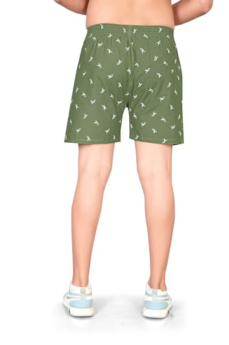 Image of Men's Cotton Blend Combo of 2 Printed Boxer Side Pockets Shorts 02