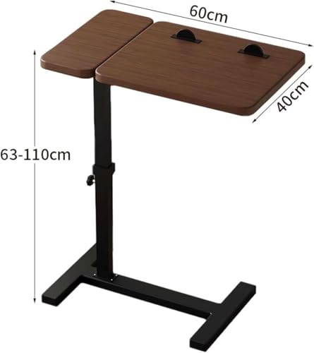 Table basse pour ordinateur portable et table de chevet réglable de salon - 4