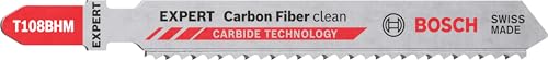 Bosch 3x Lames de scie sauteuse Expert ‘Carbon Fiber Clean’ T 108 BHM (pour GFK ou CFK, Longueur 92 mm, Professional Accessoire Scie sauteuse)