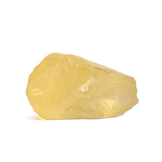 REAL-GEMS Rough Topaz Crystal Specimen Reiki Chakra 106.00 Ct Lemon Topaz Healing Crystal Stone for Jewelry