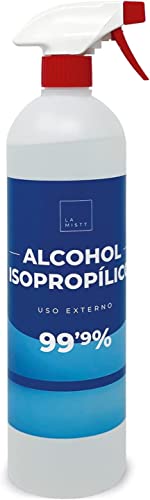 Alcohol Isopropílico 99,9% Puro Spray 1000 ml | Isopropanol | Limpieza de Componentes Electrónicos, Objetivos, Pantallas, Superficies