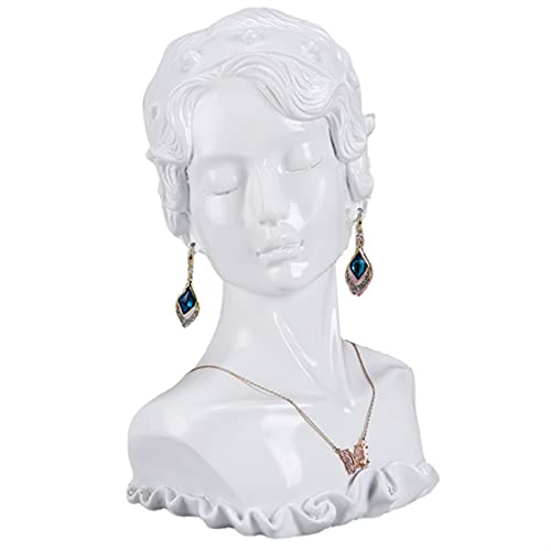Présentoir à bijoux en résine belle fille pour ranger boucles d'oreilles et colliers