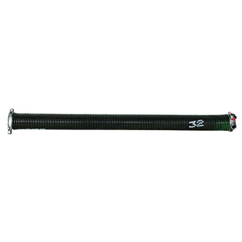 Prime-Line GD 12235 Garage Door Torsion Spring, 0.250 in. x 2 in. x 32 in., Green Painted End, Right Hand Wind (Single Pack)