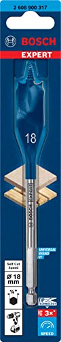Bosch Professional Flachfräsbohrer Self Cut Speed mit 1/4-Sechskantschaft (Ø 18 mm) Durchmesser: 18/Gesamtlänge in mm: 152