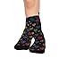 susiyo Abstract Heart Art Hiking Socks Boy Girls - Cushioned Crew Socks for Kids Soft, Breathable & Seamless Toe for All-Day Comfort