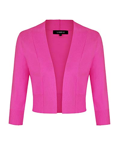 MINTLIMIT Bolero Damen Open Knit Cardigan Strickjacke Langarmshirt Kurz Zum...