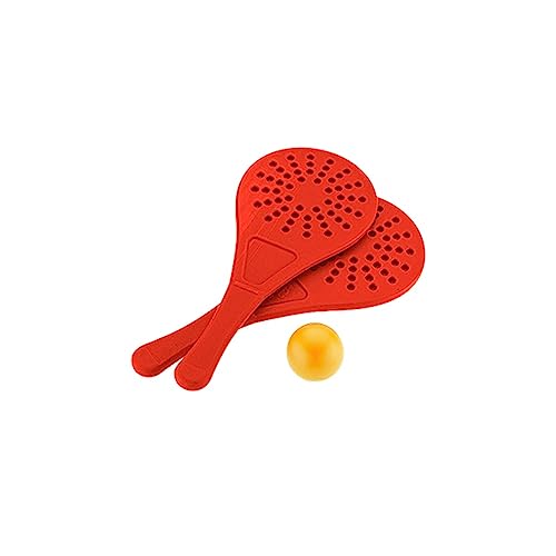 Kit Jogo Frescobol Tênis de Praia Infantil 2 Raquetes + Bola GGB Plast