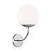 Mitzi H160101-PN Carrie - One Light Wall Sconce, Polished Nickel Finish with White Glass