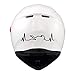 Autodomy Confezione Adesivi Casco Moto Cardio 2 Pezzi per Moto (Nero)