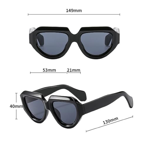 Fashion Women's Square Sunglasses Vintage Chic Polygon Sun Glasses Trendy Rectangle Men's Glasses UV400 37822