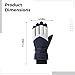 LUMINFLY Winter Gloves, 2 Pairs Touchscreen Skiing Snow Gloves for Men Women, Windproof Warm Cold Weather Gloves, & Dark Blue