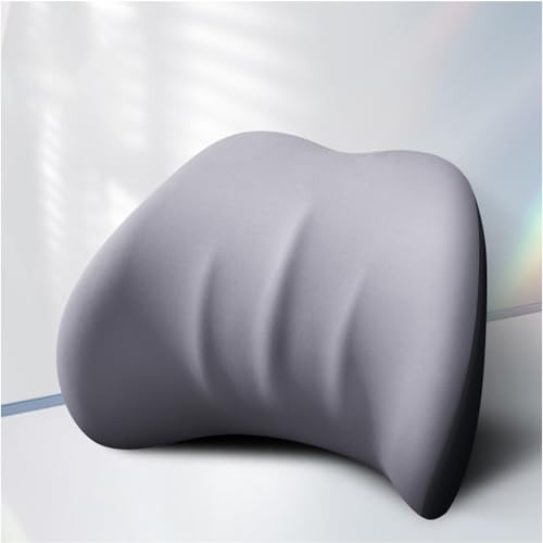 に適用ホンダ シビック CIVIC 11代目 FL型 FL1 FL4 ネックパッド 低反発 ヘッドレスト 取り付け簡単 ランバーサポート 柔らかい質感 腰クッション 通気性 人間工学 背もたれ クッション 車用品 (grey,腰クッション)