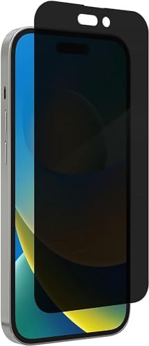 ZAGG InvisibleShield Glass Privacy Screen Protector for iPhone 13, iPhone 13 Pro, and iPhone 14 – 5X Impact and Scratch Protection, Tempered Glass, Smudge-Free, Four-way Side View Privacy, Clear