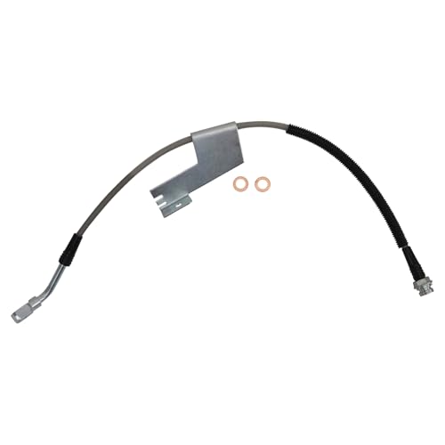 Image of TRQ Front Performance Brake Hose Set Compatible with 1996-2002 Chevrolet Express 2500 Express 3500 1996 G30 GMC G3500 Savana 2500 Savana 3500