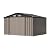 Patiowell 10x8 FT Storage Shed, Outdoor Metal Sheds with Lockable Door and Sloping Roof, Waterproof Outside Large Garden Tool Shed with Breathable Vents for Patio Lawn Backyard, Brown