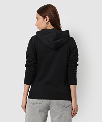 Image of PINACOLADA Women's Colorblock Sweatshirt with Ribbed Hem for Casual Wear | Low-High Neck | Long Sleeve | Button Closure | Cotton Sweatshirt Crafted with Comfort Fit for Everyday Wear