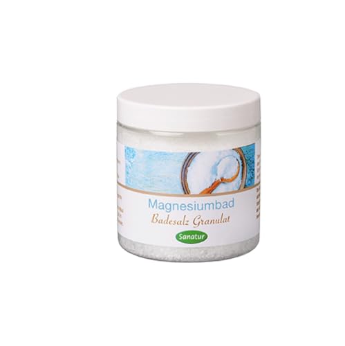 Magnesium bath Sanatur BATHING SALT GRANULATES Suitable for every skin type, supply the body with valuable magnesium via the skin, 1000 g Can