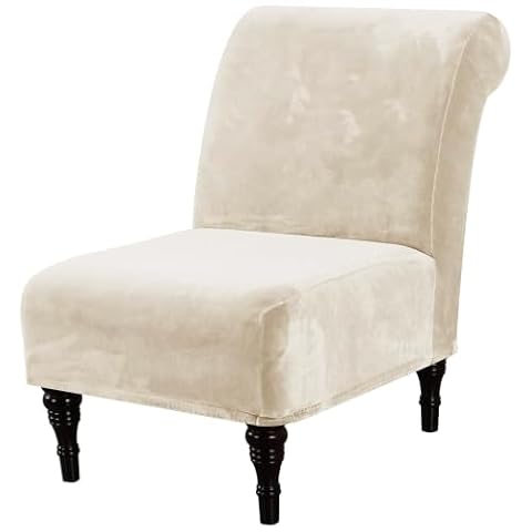 H.VERSAILTEX Armless Accent Chair Covers Thick Velvet Armless Chair Slipcovers High Stretch Chair… — $21.95 (24% off)