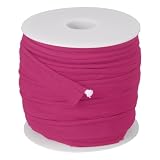 QUARKZMAN Paspel-Schrägband 1,5 cm 23M Baumwolle Rosenrot mit Keder