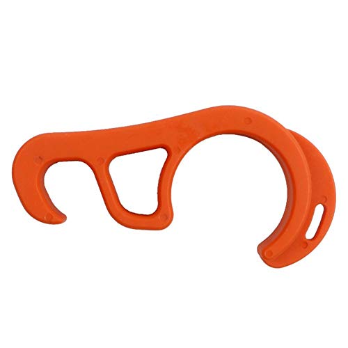 Meetforyou Gancho de Bloqueo de Freno de estacionamiento, Bicicleta Motocicleta Hebilla de Seguridad de estacionamiento Gancho de Freno Pendiente de Bloqueo de estacionamiento, Naranja