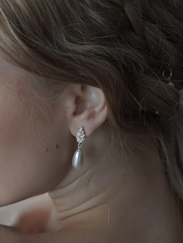 Pearl Earrings for Women Gold Pearl Drop Dangle Earrings Wedding Bridal Bridesmaid Jewelry Gifts for Women3