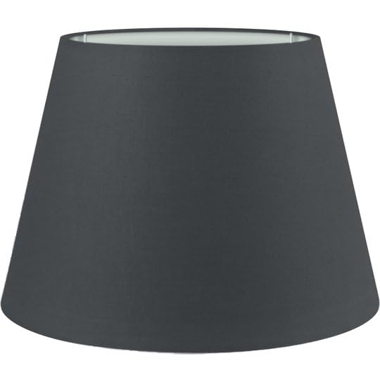 Wogati® Premium Lampenschirm | Größe: L | ØU:25cm | Farbe: Schwarz | E14/E27 | konisch | Baumwolle | für Stehlampen, Hängelampen, Tischlampen, Deckenlampen