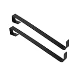 [Juego de 2 piezas] Incluye 2 ganchos para colocar sobre la puerta en opciones en blanco o negro.La forma simple combina con diferentes estilos de decoración y ofrece una manera fácil de exhibir coronas y guirnaldas.
