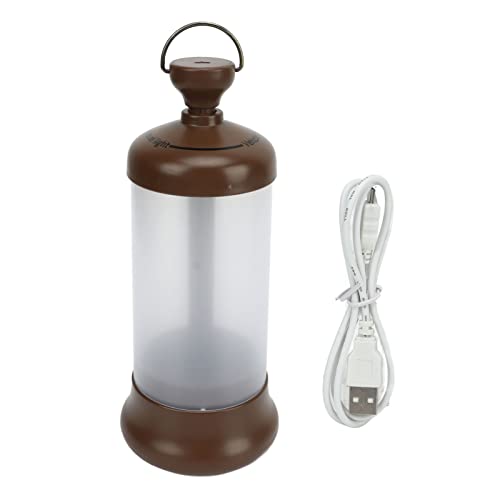 Luces colgantes para tienda de campaña, recargables, brillo ajustable, 16 cuentas LED, lámpara de Camping para emergencia al aire , ABS, PC, luz blanca, 6500K (Marrón)