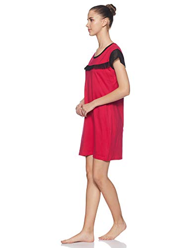 Image of Klamotten Mid Length Cotton Women Sleepshirt Nightdress Nightwear