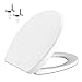 Produktbild Omasi Toilettendeckel WC Sitz mit Absenkautomatik Klodeckel Toilet Seat Abnehmbar Toilettensitz, Einfach zu Installieren Oval Weiß Klobrille